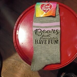 Care Bears Gray and Purple Casual Socks